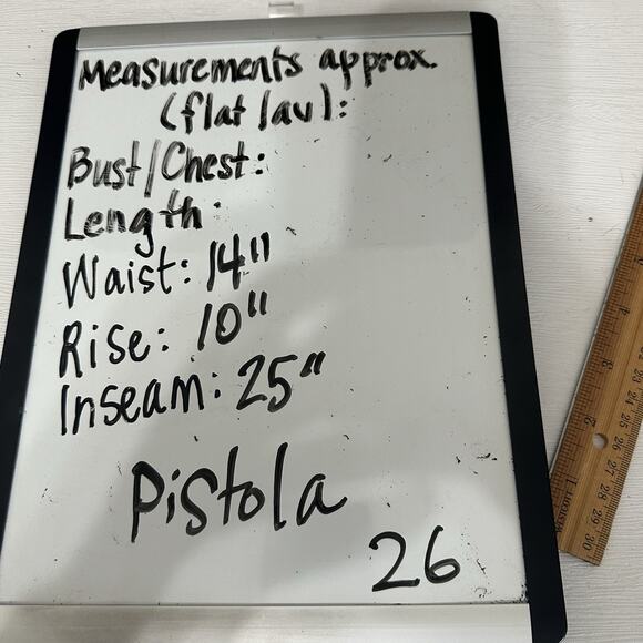 Pistola Jeans Women Size 26 Cassie Crop Button Fly Distressed Ankle Boho - Picture 12 of 12